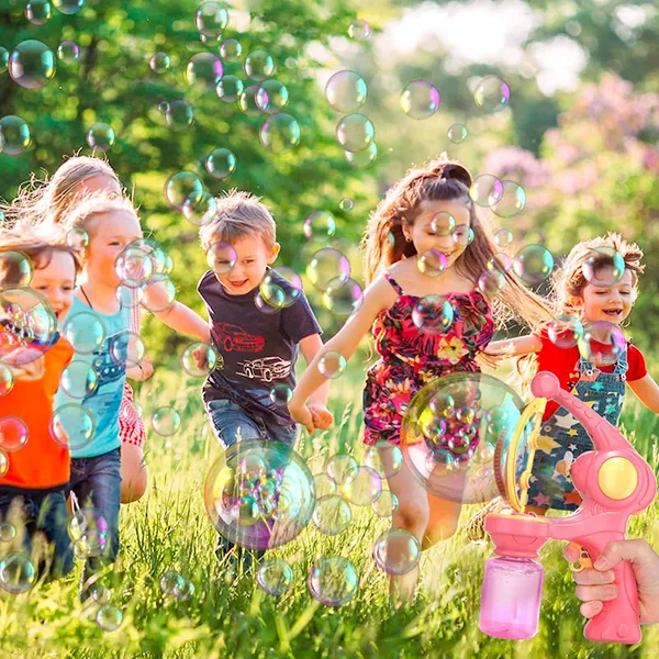YR254895 Automatic Bubble Gun Blower Summer Indoor Outdoor Party Gift