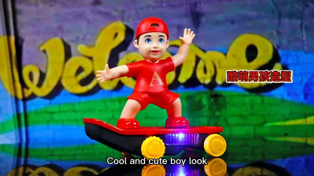 YR272704 Remote Control Car with Scooter, Light & Music, 360 Stunt Rc