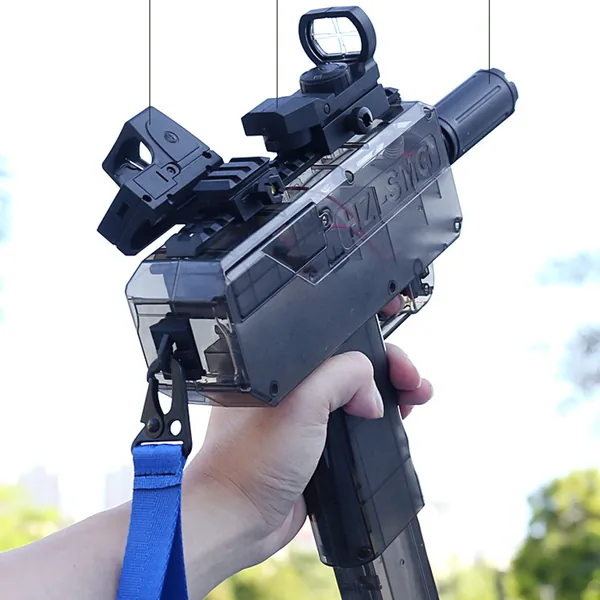YR265624 Electric Water Gun Automatic Squirt Gun Uzi Water Battery Po