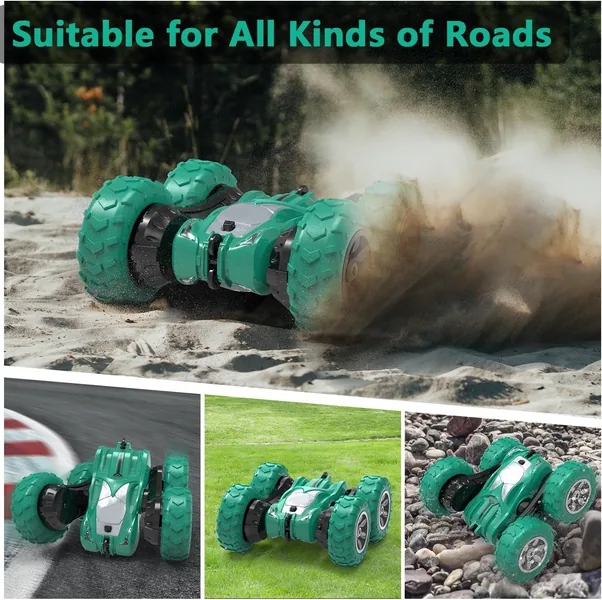 YR283518 2.4G Remote Control Car RC Stunt Double Sided 360 Rolling Dr