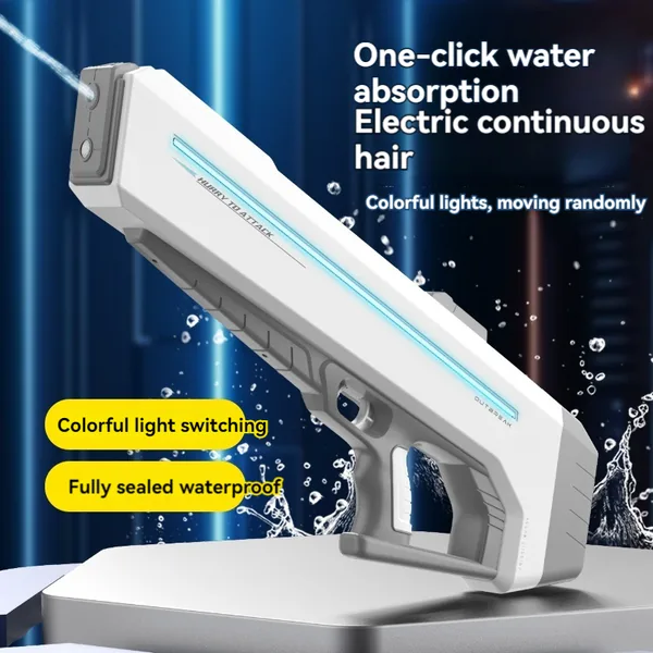 YR302889 Electric Water Gun for Kids Automatic Water Gun with Light-u