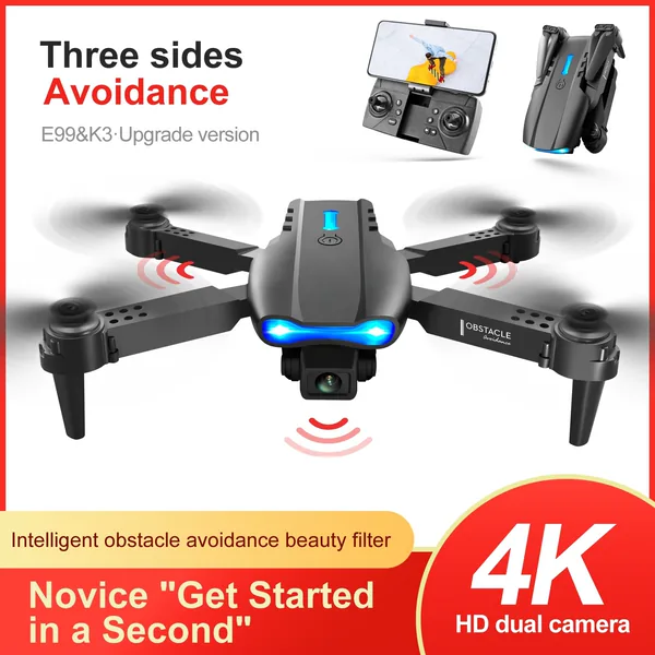 YR238590 E99 Pro 4K Camera Foldable RC Remote Control Quadcopter Phot