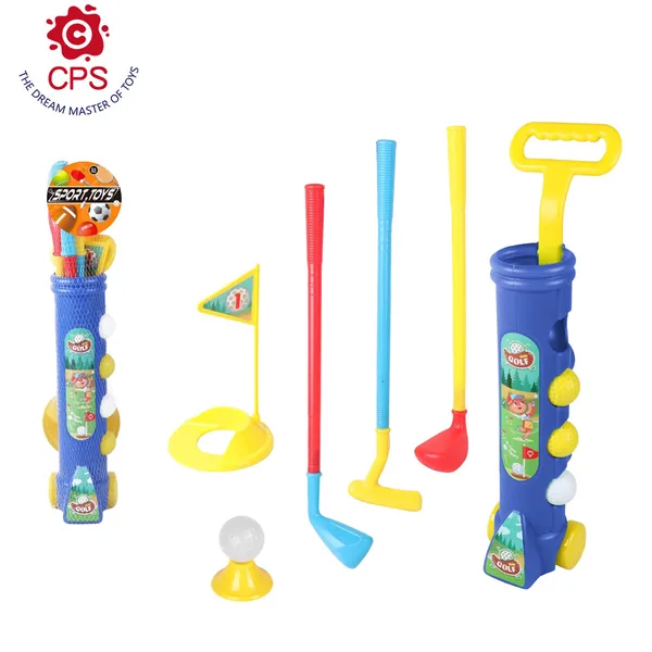 YR304965-Outdoor Toy Mini Golf Club Set Plastic Outdoor Exercise Toy with Golf Ca