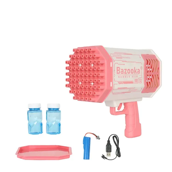 YR339220 Strong Wind Charging Bubble Bazooka Gun Light-up Electric So