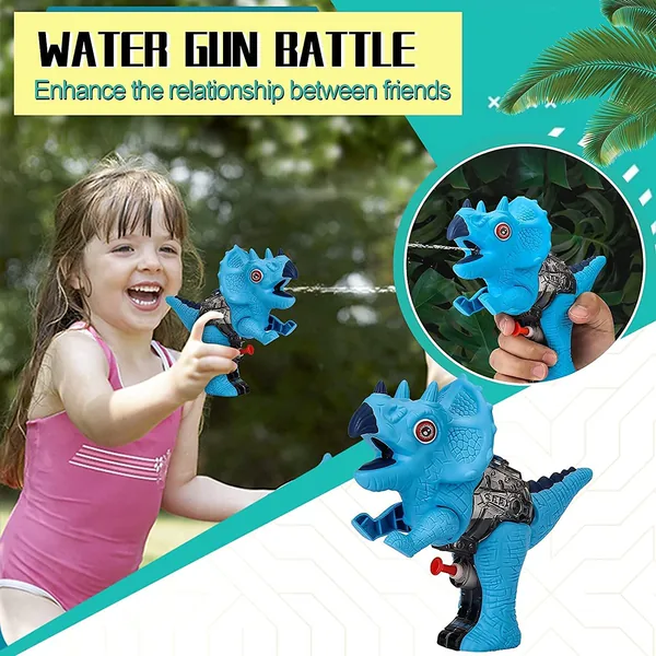 YR230753 Outdoor Dinosaur Water Guns, Beach Toy Squirt Water Guns for