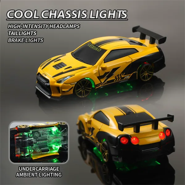 YR349382-Outdoor Toy Mini Alloy Drift RC Car 2.4Ghz Wireless Racing Vehicle Long