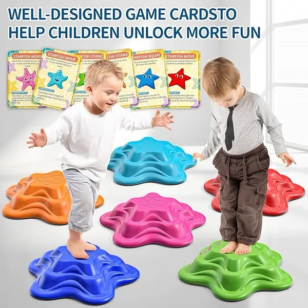 YR306417 Toddler Balance Stones for Kids STARFISH Balance Coordinatio