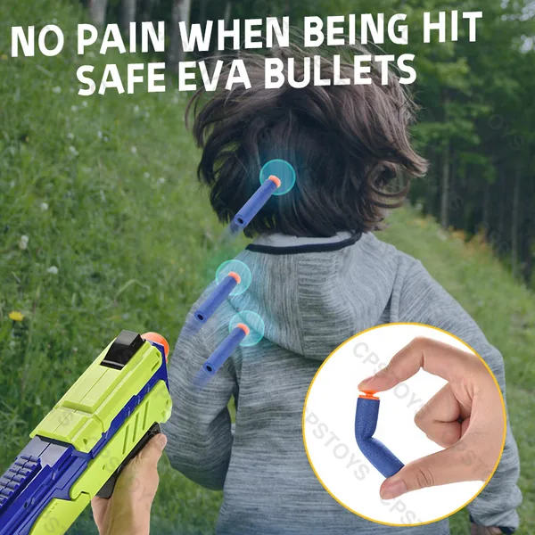 YR292894 2 in 1 Blaster With Soft Bullet Gun Kids Toy Gun Foam Blaste