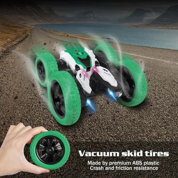 YR242666 Stunt RC Car Double-Sided Rotation 360 Flips 4WD Electric Re