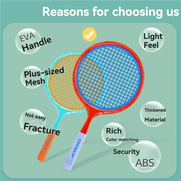 YR304057 New Hot Sale Sport Toy Plastic Badminton Tennis Racket Set T