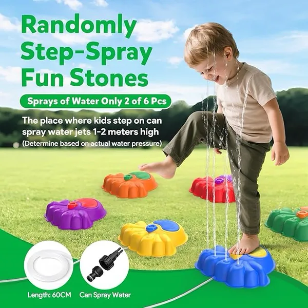 YR337260 Water Spraying & Light Plastic Stepping Stones Educational 6