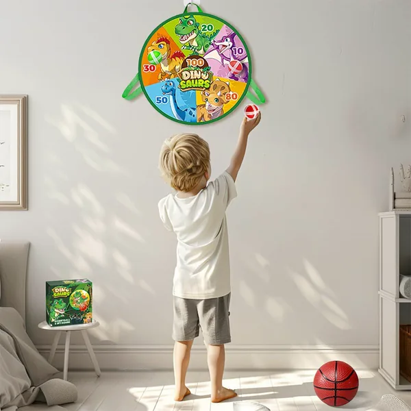 YR304955 2 in 1 Dinosaur Toys Mini Basketball Hoop for Toddler Indoor
