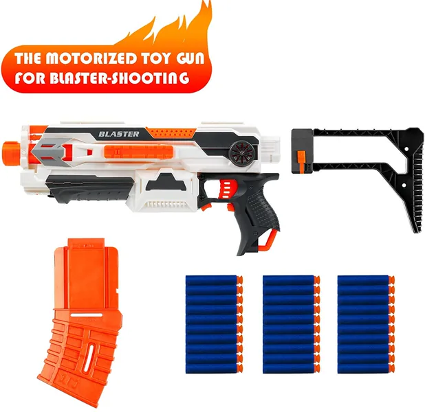 SB524A Motorized Blaster Toy Gun Electric Automatic Shooting Toys S