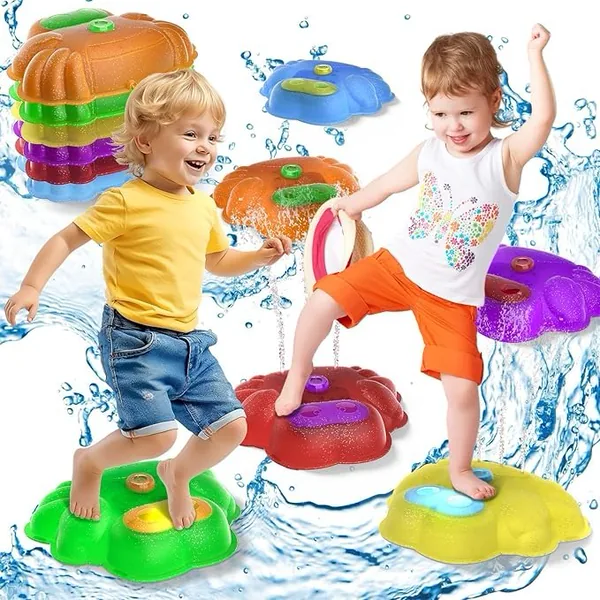 YR337277 Light up Stepping Stones for Kids Splash Water Stepping Ston