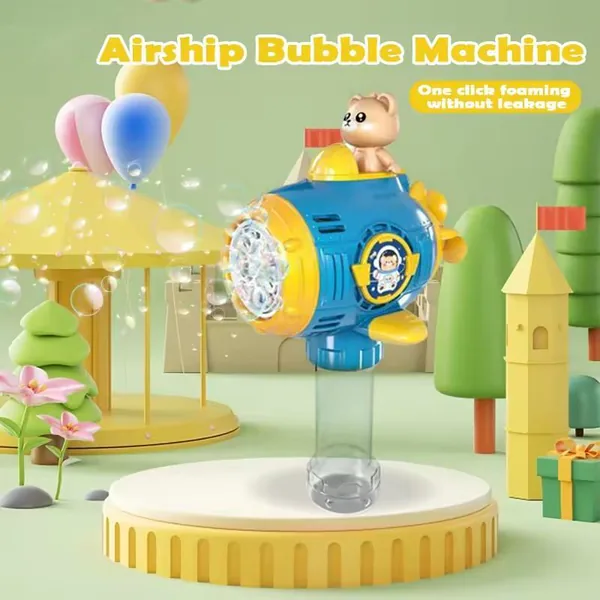 YR301921-Outdoor Toy New Outdoor Electric Light up Plastic Bubble Machine for Chi
