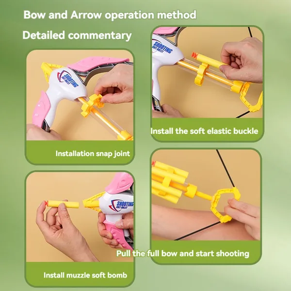 YR304605 New Softball Bow and Arrow Shooting Set Toy Arrows Outdoor S