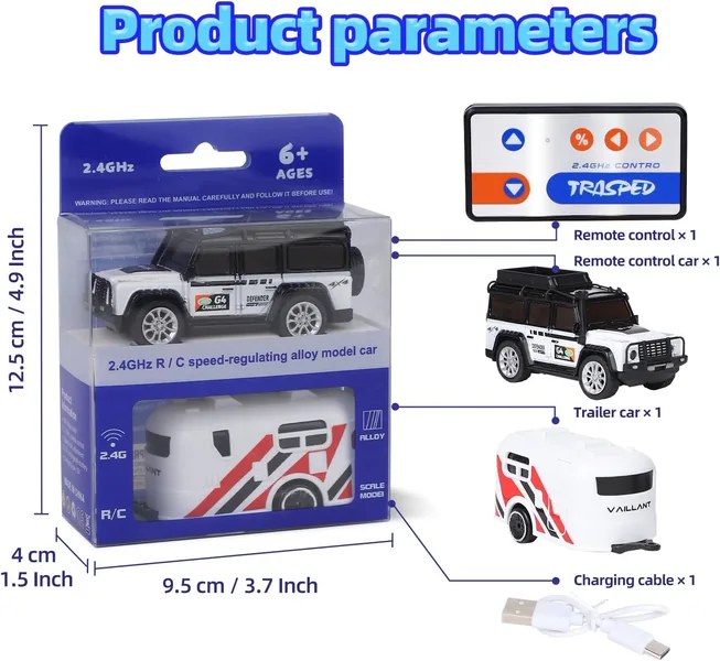 YR289938 Mini Alloy Off-Road Remote Control Car for Kids 164 Scale 2.