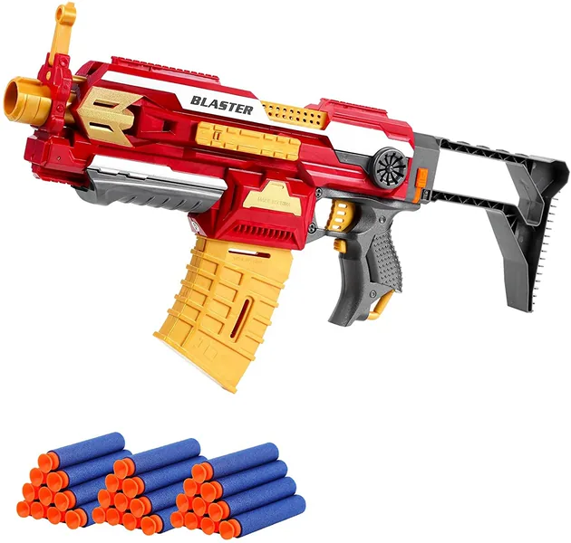 SB524A Motorized Blaster Toy Gun Electric Automatic Shooting Toys S