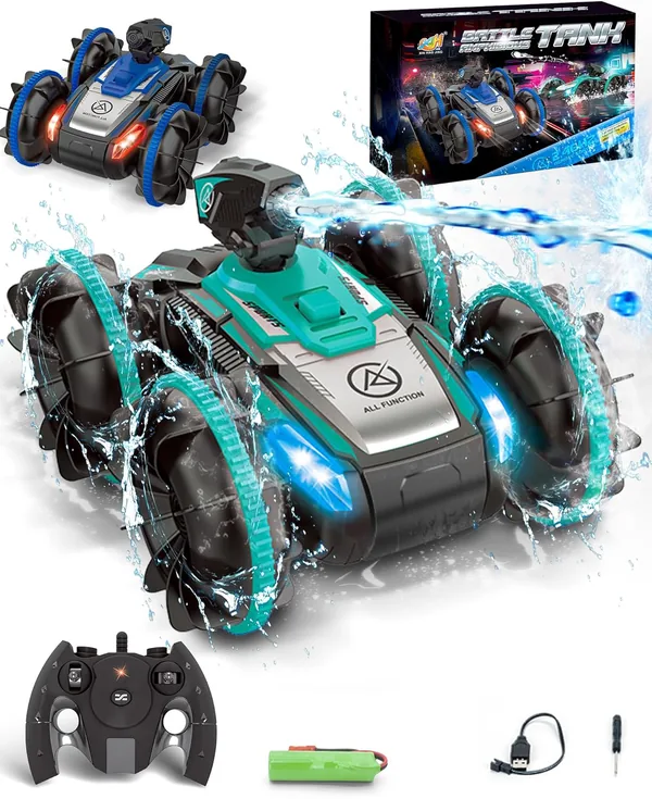 YR305855 Remote-Control Car RC Boat for Kids RC Stunt Car with Water
