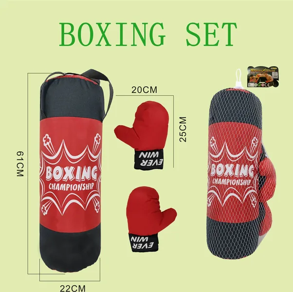 YR304655-Outdoor Toy Indoor Outdoor Sport Toy Boxing Bag and Gloves Boxing Set Su