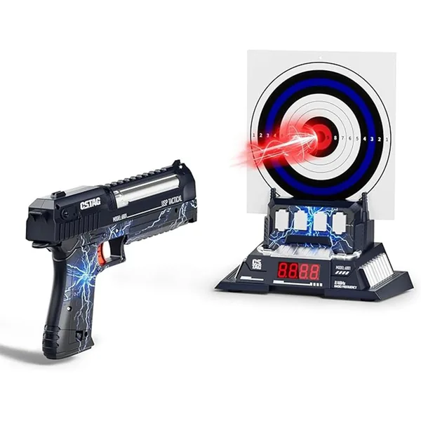 YR339979 AI Smart Target Shooting Gun Set Wiht Electronic Voice Scori