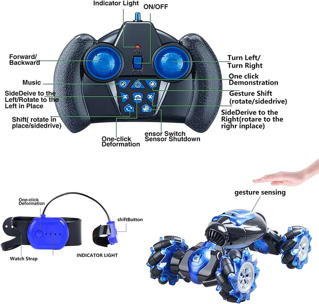 YR282171 1:12 Gesture RC Cars 25KM/H Remote Control Car for Boys Hand