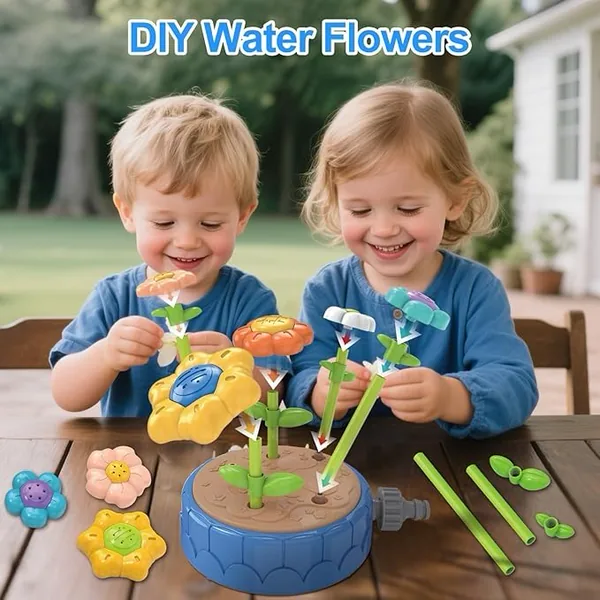 YR334372 DIY Flowers Water Sprinklers Outdoor Toy Durable and Fun Kid