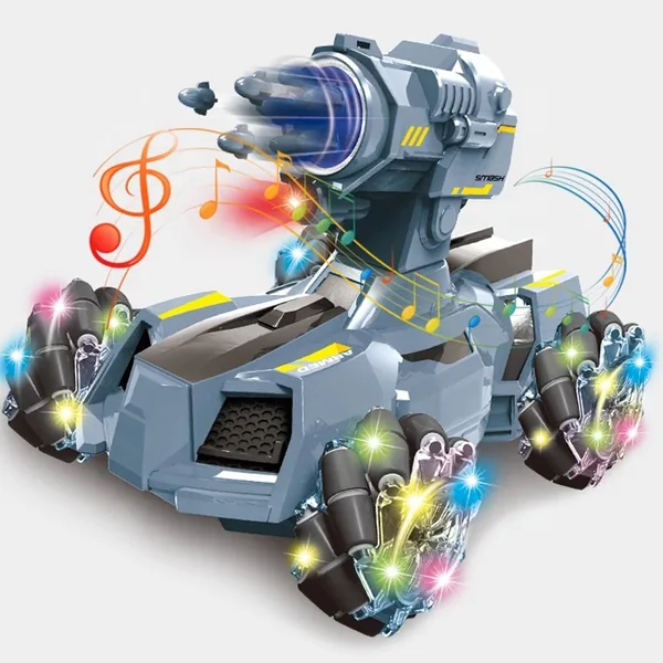 YR232029 RC 4WD Drift Car Led Light 2.4G Toy Shooting Bullet Battle D