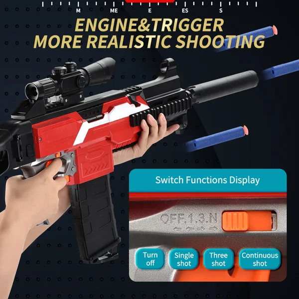 YR242435 UMP EVA Soft Bullet Kids Electric Toy Gun Set Outdoor Play T
