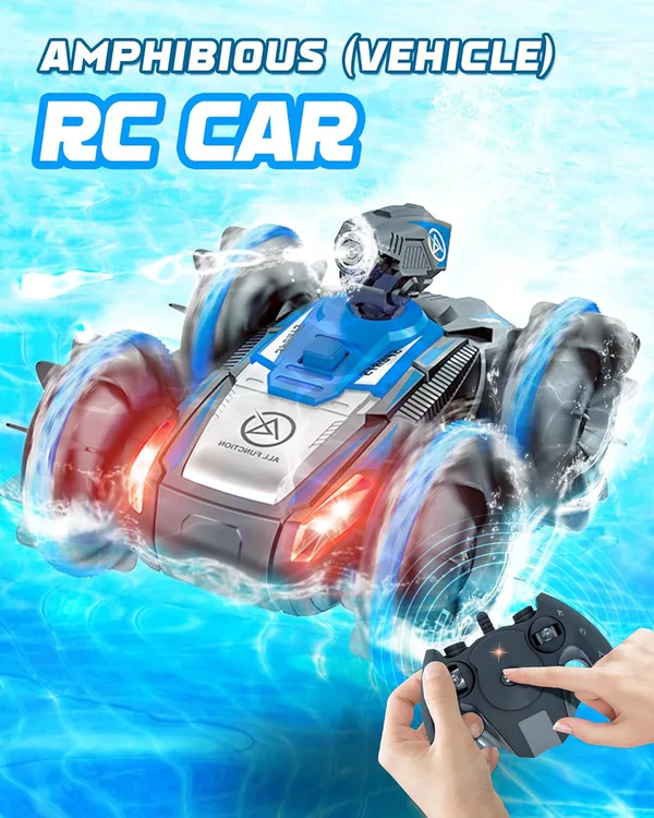 YR305855 Remote-Control Car RC Boat for Kids RC Stunt Car with Water