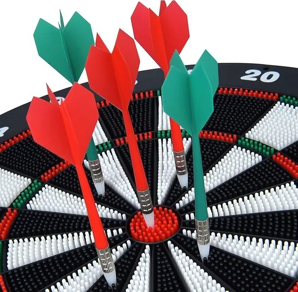 YR337285 Dart Board Toys Rubber Safety Tip Darts Dartboard Game Set f
