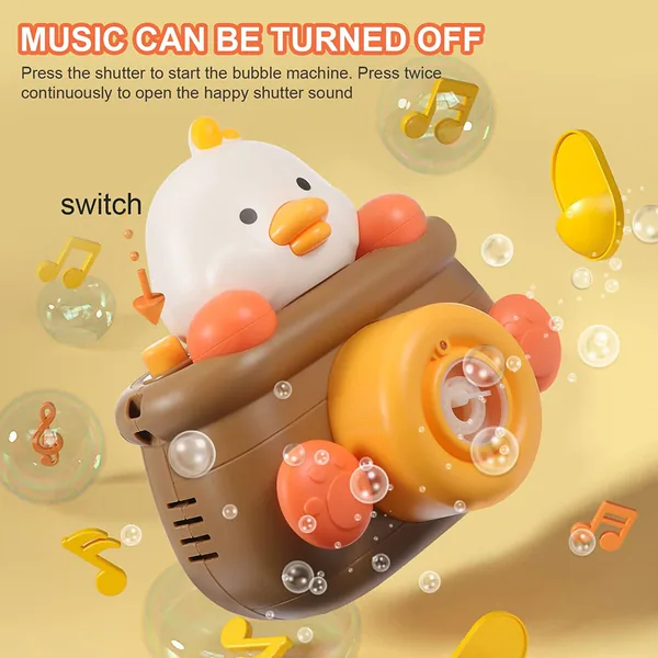 YR246292 Cute Duck and Bear Bubble Machine Children Summer Toys Creat