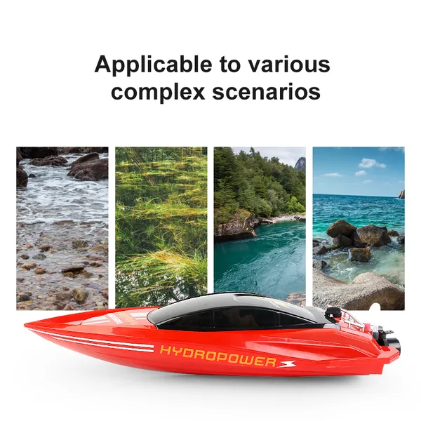 YR261702 Remote Control Boat for Lake and Grass Shallow Streams,high