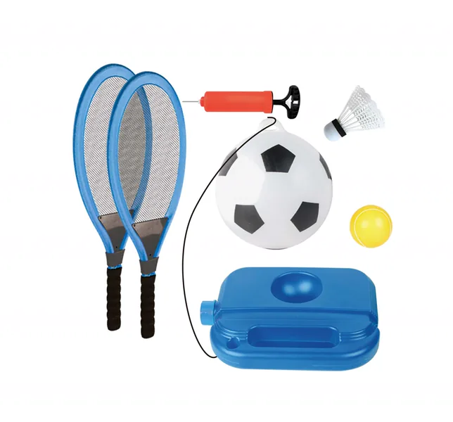 YR304902-Outdoor Toy 3 in 1 Fashion Safety Tennis Racket Football Trainer Outdoor