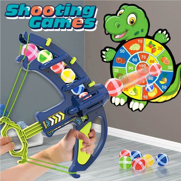 YR306666 Toy Animals Bow and Arrows With Sticky Ball Dartboard Indoor