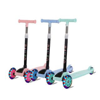 3-Wheel PU Wheel Scooter with Light Ride-On Car for 3-5 Year Olds Foldable & Seat Included