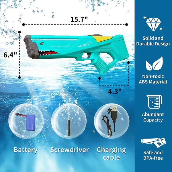 YR266689 Songkran Electric Water Gun Automatic Reload Water Squirt Gu