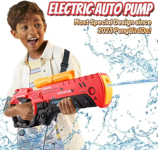 YR273128 Electric Water Gun with Backpack Modes Large Battery Powered
