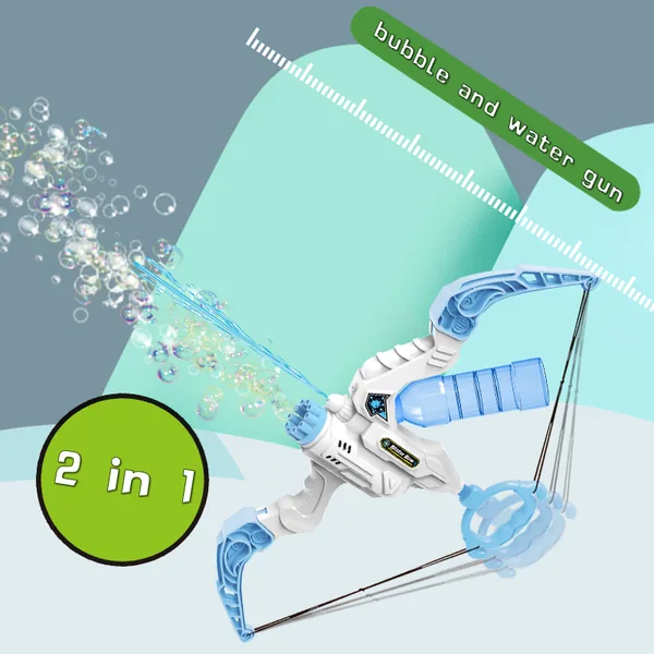 YR254567 2 in 1 Outdoor Toys Electric Bubble Water Bow and Arrow Soap