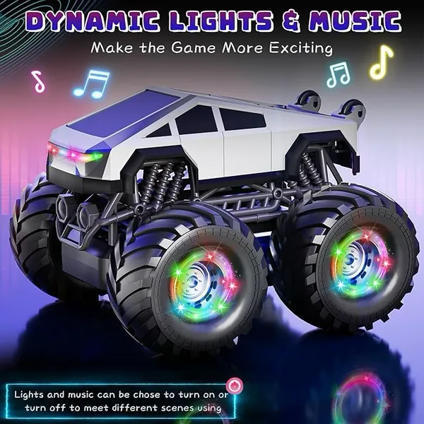 YR338438 Remote Control Car Toy for Kids 360 Rotating 4WD RC Stunt Ca