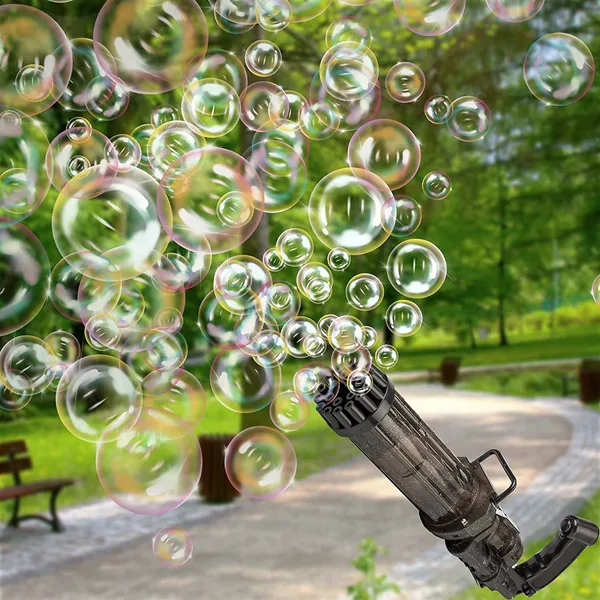 YR224639 Outdoor 21-Holes Bubble Launcher Summer Automatic Bubble Gun