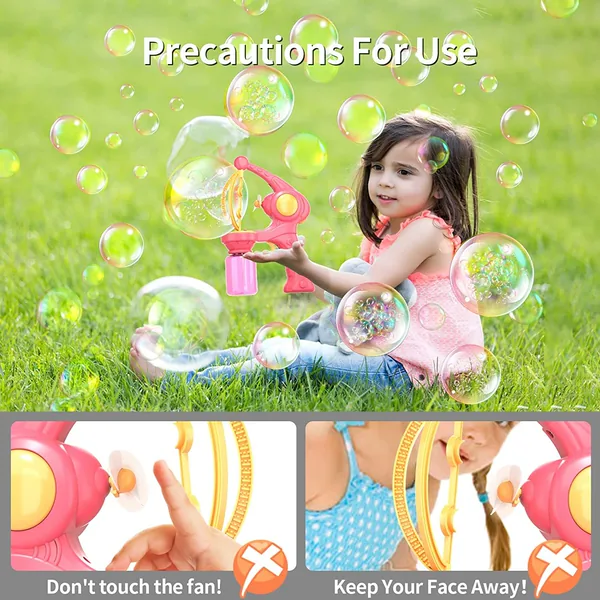 YR254895 Automatic Bubble Gun Blower Summer Indoor Outdoor Party Gift