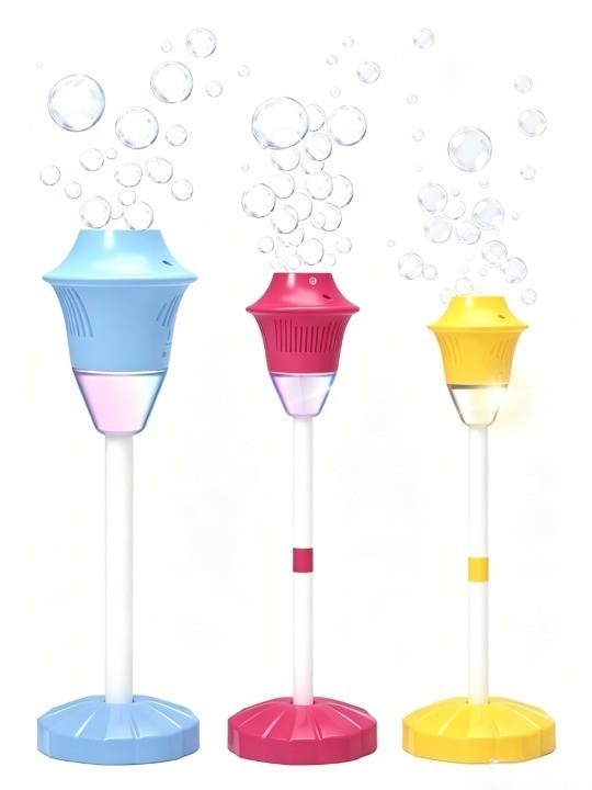 YR323716 Summer Streetlight Electric LED Kids Bubble Machine with Mus