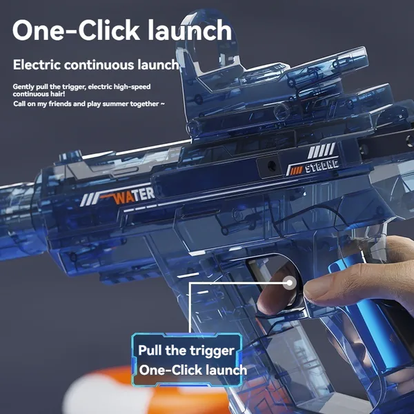 YR342984 UZI Electric Water Guns Automatic Water Gun Blaster with Muz