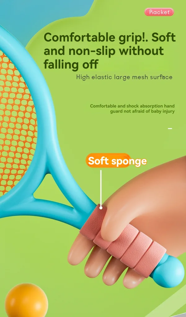 YR307331-Outdoor Toy New Design Animals Style Training Balls Beach Tennis Racket