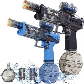 Long Range Electric Water Gun with Interactive Light-up Toys High Capacity Water Squirt Guns Summer Outdoor Toys