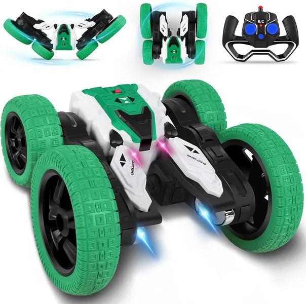 YR242666 Stunt RC Car Double-Sided Rotation 360 Flips 4WD Electric Re