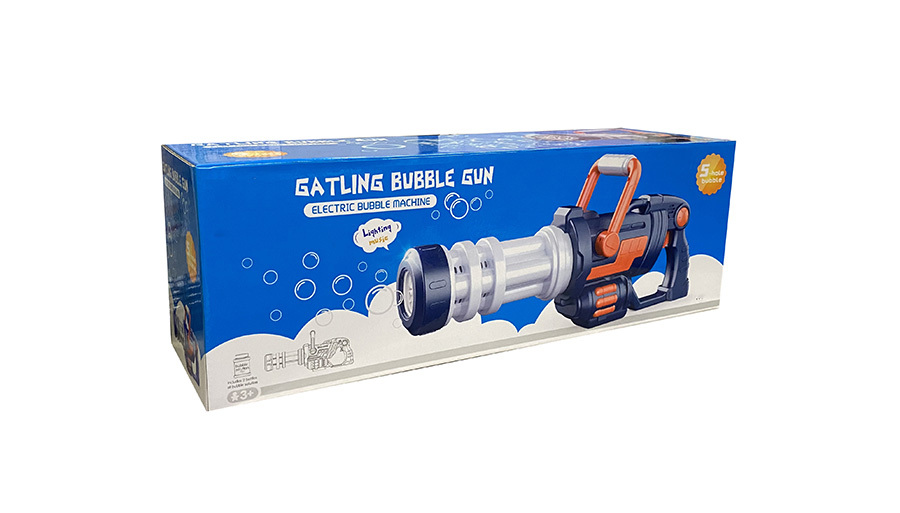 YR216137 Water Battery Gatling Bubble Gun Electric Soap Maker Music A