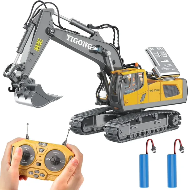 YR279120 1:20 Alloy 2.4Ghz 11 Channels Rc Excavator Toy Remote Contro