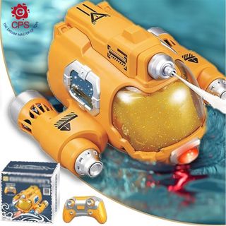 Remote Control Boat for Kids 2.4GHZ RC Boat with Spray Water Squirt Gun Light-up Toys Outdoor Summer Toys for Kids